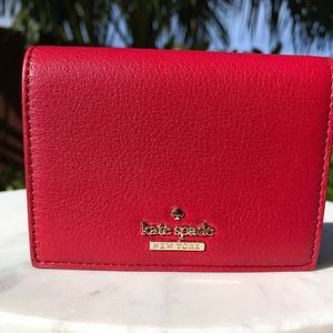 Kate Spade Blake Street Dot Annabella Red Wallet